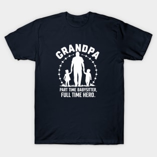 Grandpa Babysitter Hero T-Shirt